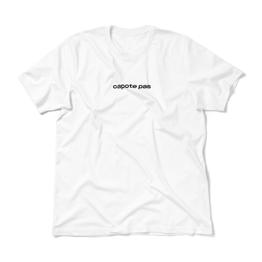 capote pas • t-shirt unisex • blanc