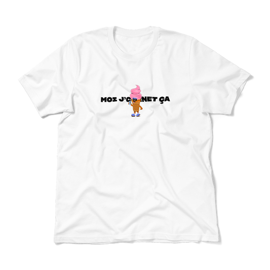 moi j'cornet ça • t-shirt unisex • blanc