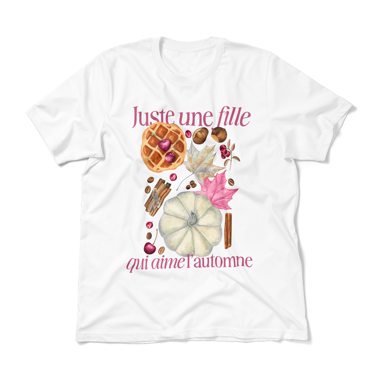une fille d'automne • t-shirt fit unisex • crème