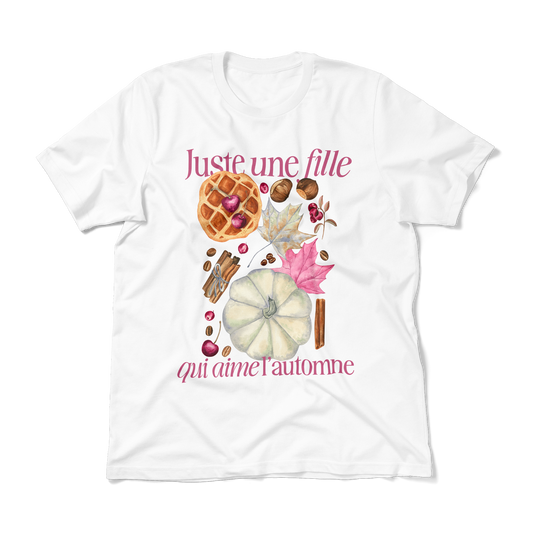 une fille d'automne • t-shirt fit unisex • crème